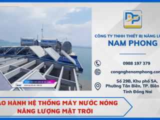 Dịch vụ vệ sinh, bảo hành hệ thống máy nước nóng năng lượng mặt trời cho tòa nhà tại Đồng Nai